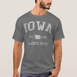 Camiseta regalo de Iowa Vintage Sports Design