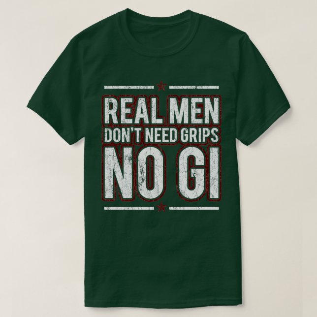 Camiseta Regalo de Jiu Jitsu Real Men BJJ para la lucha de  (Diseño del anverso)