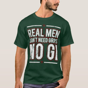 Camiseta Regalo de Jiu Jitsu Real Men BJJ para la lucha de