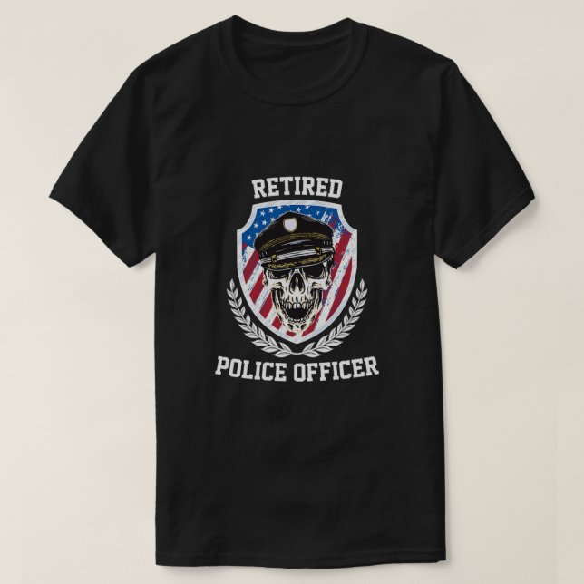 Camiseta Regalo de jubilación de policías retirados (Diseño del anverso)