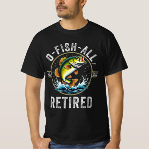 Camiseta Regalo de jubilación para pescador O-Fish-Ally 202