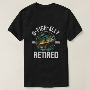 Camiseta Regalo de jubilación para pescador O-Fish-Ally Ret