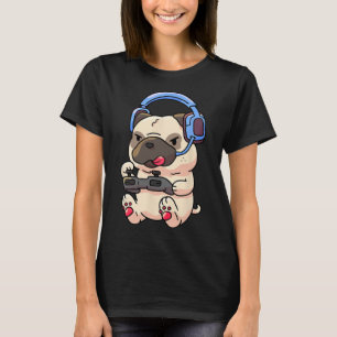 Camiseta Regalo de juego de pugs jugadores de videojuegos 