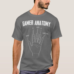 Camiseta Regalo de juegos de Anatomía de Gamer