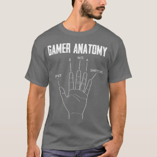 Camiseta Regalo de juegos de Anatomía de Gamer