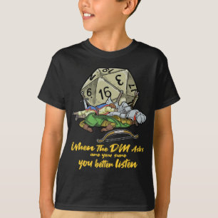 Camiseta Regalo de juegos de mesa cuando el DM pregunta