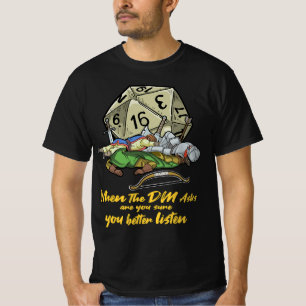 Camiseta Regalo de juegos de mesa cuando el DM pregunta