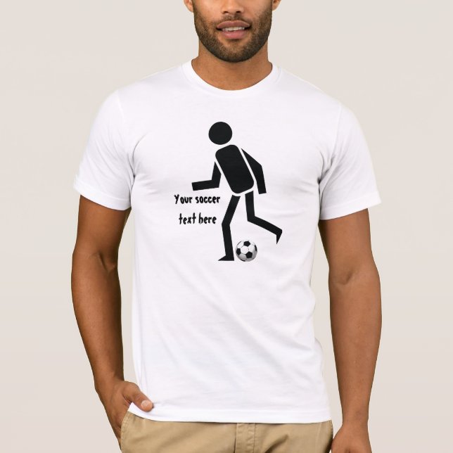 Camiseta Regalo de jugador de fútbol y personalizado de bol (Anverso)
