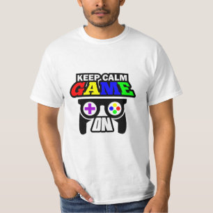Camiseta Regalo de jugador Mantener juego tranquilo activad