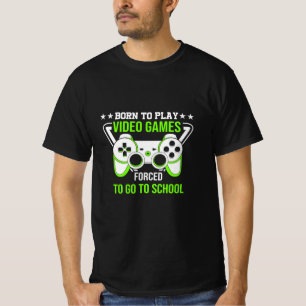 Camiseta Regalo De Jugador Nacido Para Jugar Videojuegos
