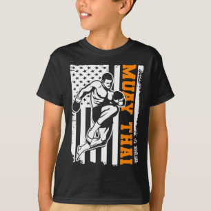 Camiseta Regalo de Kickboxing Patriótico Americano Mujeres 