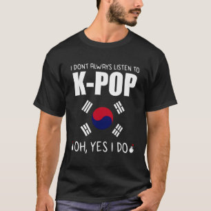 Camiseta Regalo de kpop coreano sobre mercadería pop surcor
