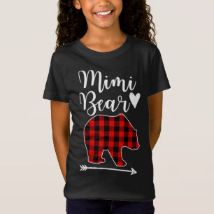 Camiseta Regalo de la abuela del oso negro y rojo del oso M