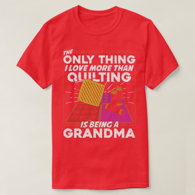 Camiseta Regalo de la abuela Quilter (Diseño del anverso)