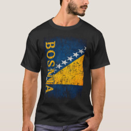 Camiseta Regalo de la bandera de Bosnia para mujeres, hombr