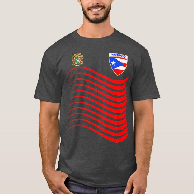 Camiseta Regalo de la bandera de Puerto Rico en Puerto Rico (Anverso)