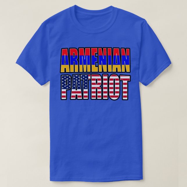 Camiseta Regalo de la bandera del orgullo patriótico armeni (Diseño del anverso)