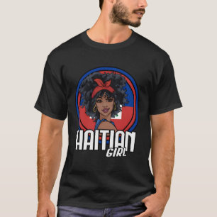 Camiseta Regalo de la bandera haitiana Chica
