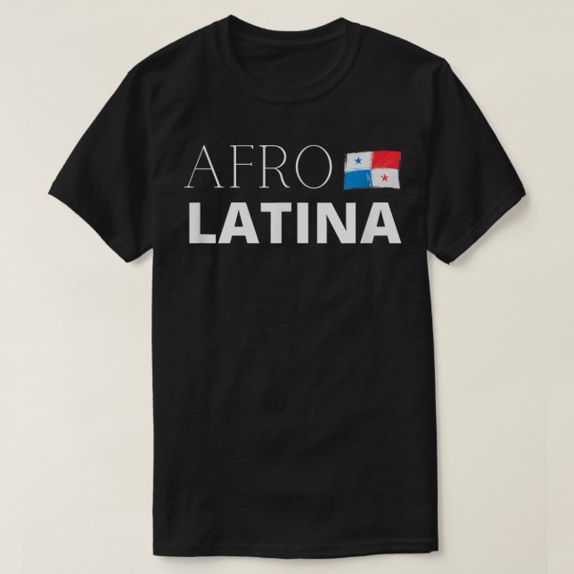 Camiseta Regalo de la bandera latina africana panameña (Diseño del anverso)