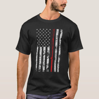 Camiseta Regalo de la bandera norteamericana de los pescado