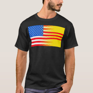 Camiseta Regalo de la bandera vietnamita estadounidense de 
