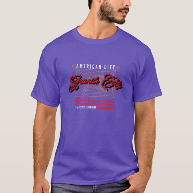 Camiseta regalo de la ciudad de granito (Anverso)