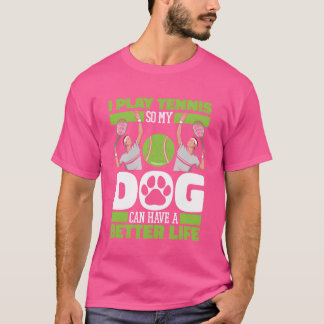Camiseta Regalo de la cosecha del perro de tenis