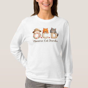 Camiseta Regalo de la dama del gato - Trastorno obsesivo de