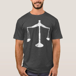 Camiseta Regalo de la escala de ponderación del abogado