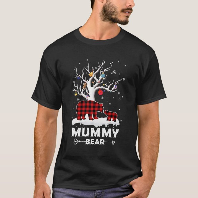 Camiseta Regalo de la familia de búfalos rojos de pajama de (Anverso)