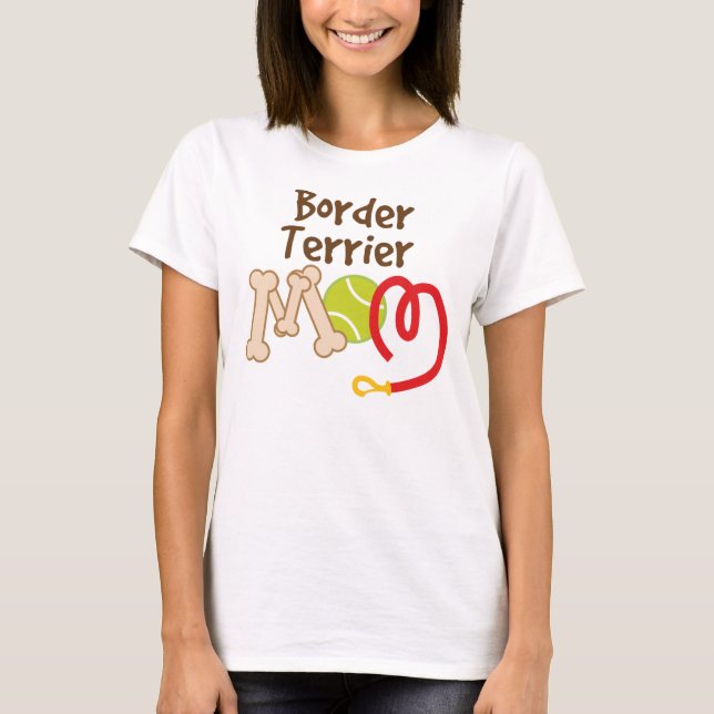Camiseta Regalo de la mamá de la raza del perro de Terrier (Anverso)