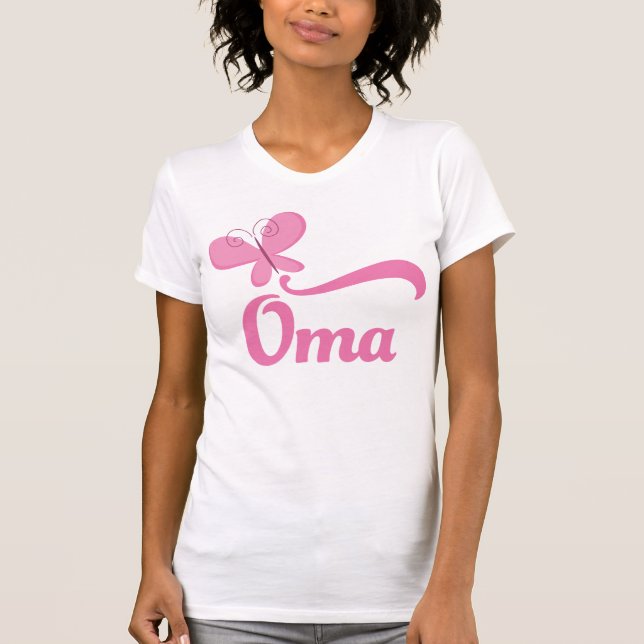 Camiseta Regalo de la mariposa de Oma (Anverso)