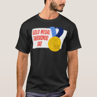 Camiseta Regalo de la medalla de oro de Taekwondo Dad