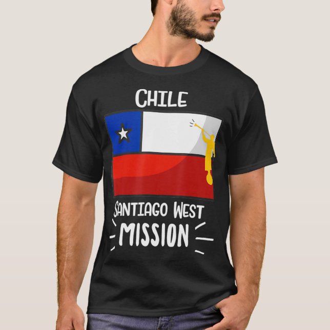 Camiseta Regalo de la misión de Chile Santiago Mormon West  (Anverso)