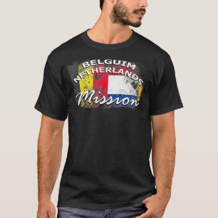 Camiseta Regalo de la misión Mormon LDS de Belguim Países B