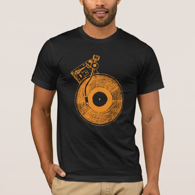 Camiseta Regalo de la música de la placa giratoria del (Anverso)