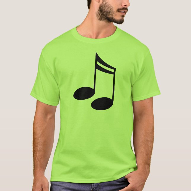 Camiseta Regalo de la música de las notas musicales (Anverso)