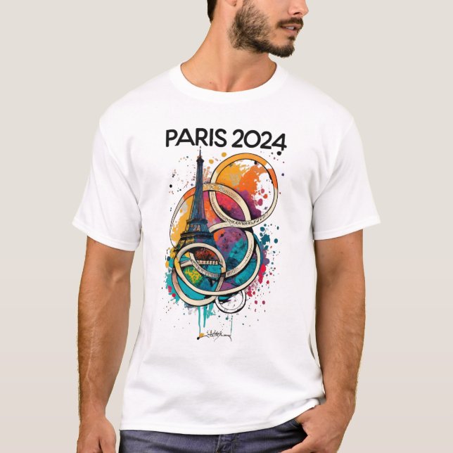 Camiseta Regalo de la Torre Eiffel de París (Anverso)