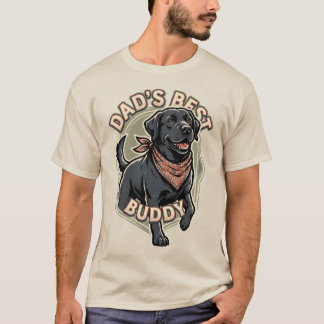 Camiseta Regalo de Labrador Retriever mejor amigo del papá