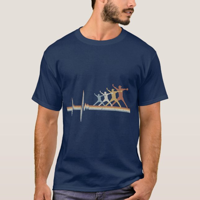 Camiseta Regalo de lanzador de béisbol retro (Anverso)
