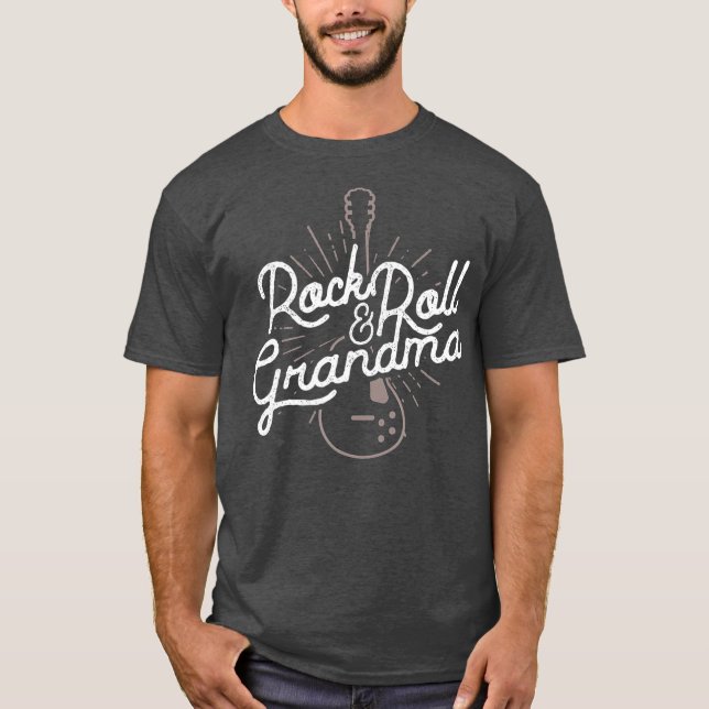 Camiseta Regalo De Las Abuelas De Rock Y Roll Para Las Abue (Anverso)
