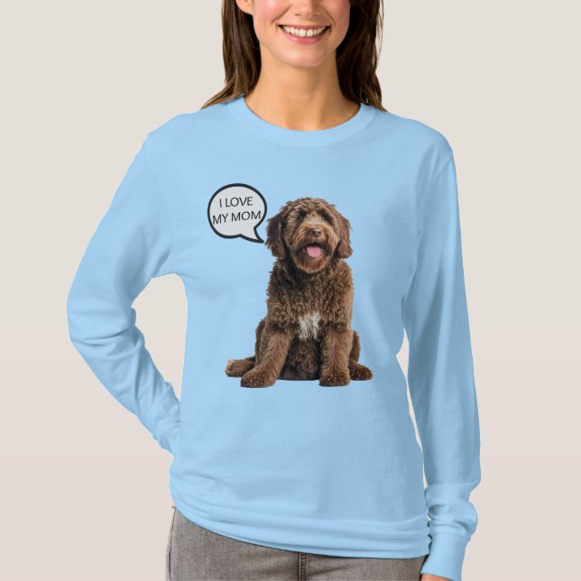 Camiseta Regalo de las madres de perro de Goldendoodle Labr (Anverso)