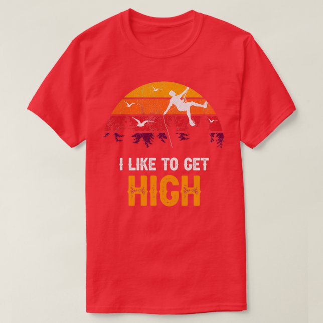 Camiseta Regalo de las montañas de escalada de roca retro v (Diseño del anverso)