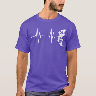 Camiseta Regalo de latido de corazón de jugador para Video