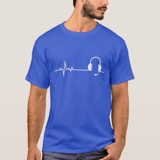 Camiseta Regalo de latido de corazón para jugadores amantes