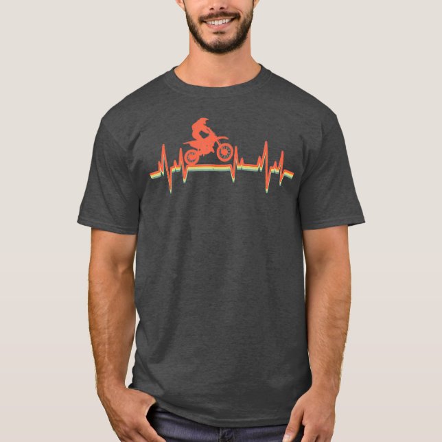 Camiseta Regalo de latido de Motocross Vintage Retro (Anverso)