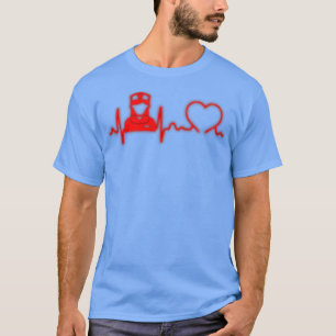 Camiseta Regalo de latido del corazón de la enfermera