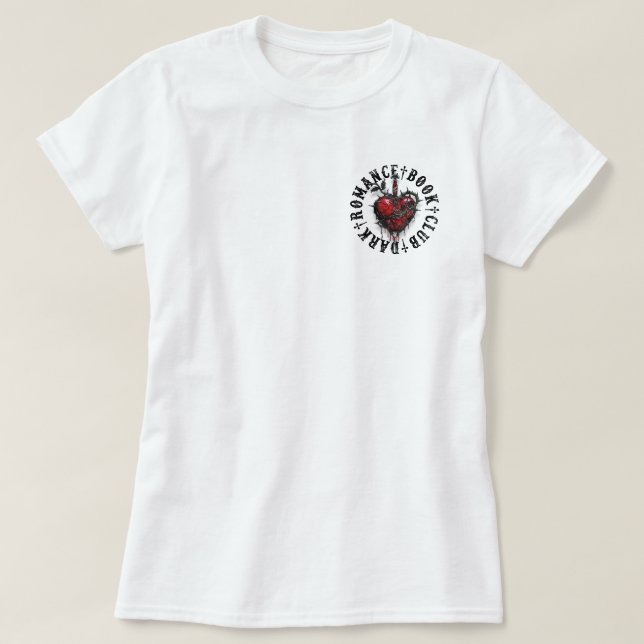 Camiseta Regalo de lector de libros de romance oscuro de 2  (Diseño del anverso)