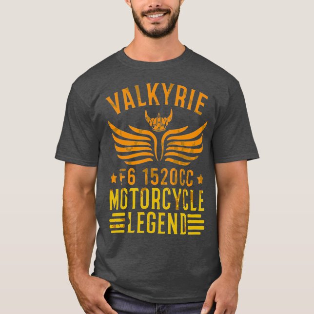 Camiseta Regalo de Leyenda de Motocicleta de Valkyrie F6 de (Anverso)