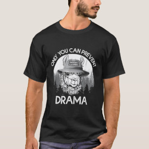 Camiseta Regalo de Llama Camping Solo Tú Puedes Prevenir Dr